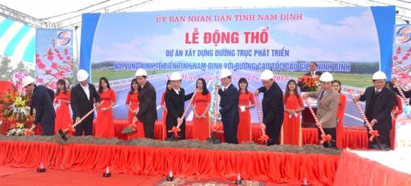 Khởi công đường trục nối vùng biển Nam Định với cao tốc huyết mạch